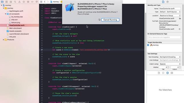 BS / Blender to XCode to simple ARKit app (LIVENODING 675) смотреть онлайн