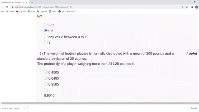 Data Analytics with Python | NPTEL | Week2 | Assignment 2 Solution | Jan2021 смотреть онлайн