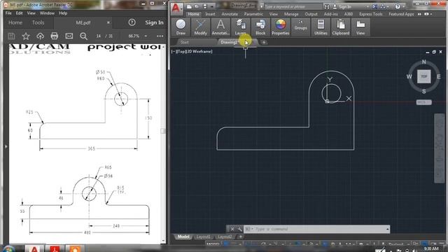 AutoCAD #Basic drawing tut 1 смотреть онлайн