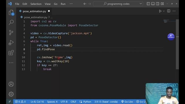 AI Pose Estimation With Python-Open-CV & Mediapipe. || Computer Vision смотреть онлайн