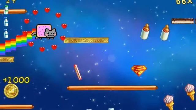 Игровое видео Nyan Cat: Lost in Space gameplay смотреть онлайн