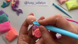 Лепка. Лепим «Русалочку». Поделки из пластилины.