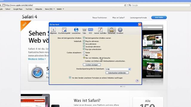 Safari-Browser - Mehr Sicherheit