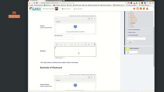 How To - Moodle Flashcard Database Preset смотреть онлайн
