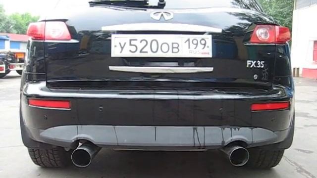 Infiniti (инфинити) FX35 тюнинг выхлопной системы смотреть онлайн