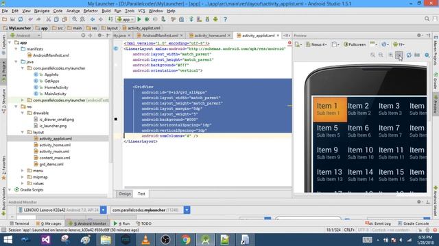 Android Custom Launcher - Creating Your Own Android Launcher
