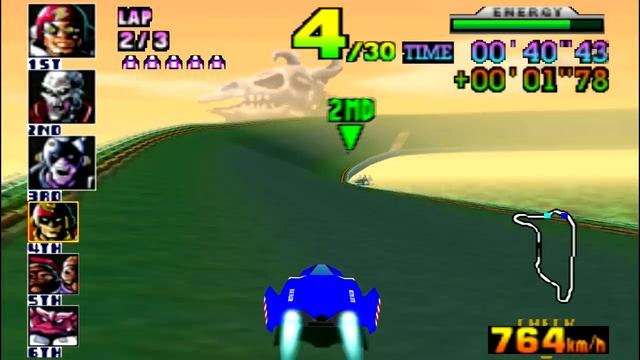 F-Zero X (N64) walkthrough - Devil's Forest смотреть онлайн
