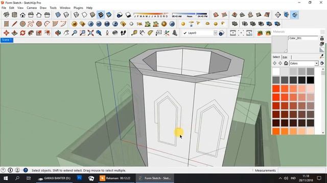 TUTORIAL SKETCHUP : MENGAMBAR MENARA MASJID IMPORT AUTOCAD смотреть онлайн