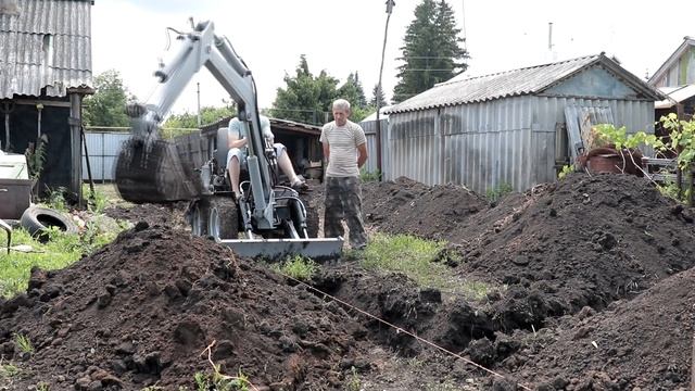 Копаем Фундамент под Гараж 5 на 12 смотреть онлайн