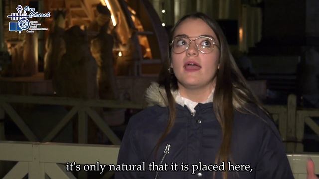 23122022 Pilgrims and tourists react to Vaticans Christmas tree and Nativity scene