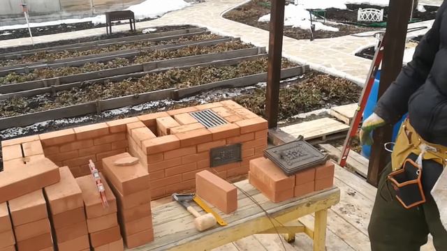 Мангал + казан из кирпича своими руками. Как сделать барбекю своими руками. смотреть онлайн