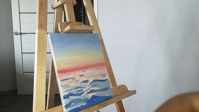 Рисуем море| Пейзаж | Получится у любого| Акрил| Speedpaint | Acrylic Paints смотреть онлайн