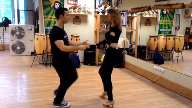 BACHATA Intermediate. Dmitriy Usoltsev & Anna Pavlova. 06.04.17 смотреть онлайн