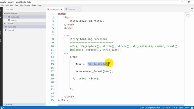Raw PHP Course for Beginners In Bangla ( String Handling Functions part-16) смотреть онлайн