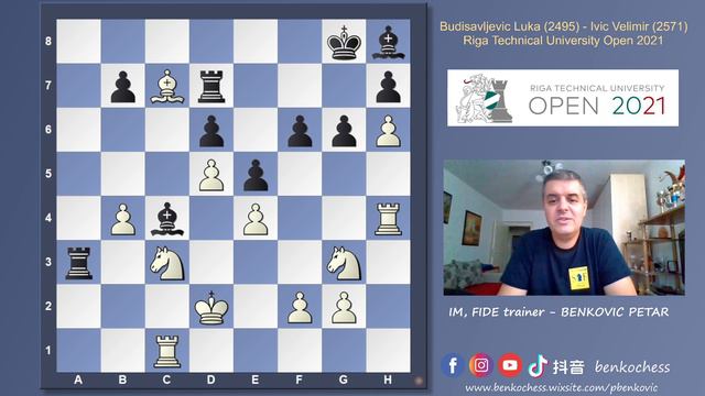 Modern Chess Opening 1.d4 Nf6 2.c4 G6 3.h4!? | Budisavljevic Vs Ivic | Riga Open 2021
