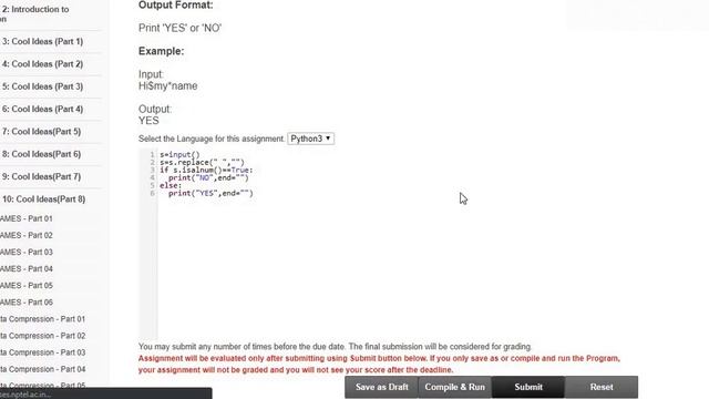 Joy of Computing using Python Week 10 Programming Assignment 1 Special Character Solution смотреть онлайн