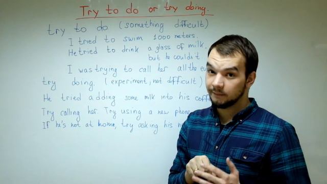 АНГЛИЙСКИЙ ЯЗЫК. Инфинитив или герундий с глаголом TRY смотреть онлайн