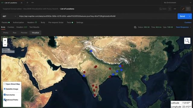 Postman GeoJSON Visualizer with Fuzzy Search смотреть онлайн