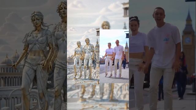 Превращение в нейросети! Stable Diffusion + Deforum. Статуи танцуют в Лондоне #ai