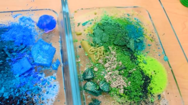 Monsters Inc Slime ASMR - Mixing Makeup Eyeshadow Into Satisfying Slime ASMR смотреть онлайн