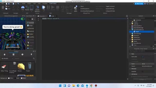 How To Make A Ragdoll Death In Roblox Studio смотреть онлайн