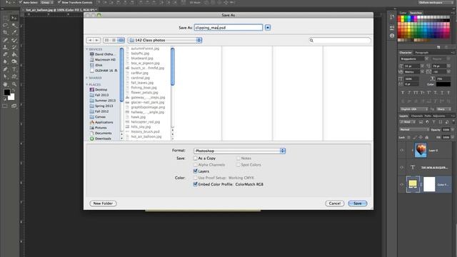 Clipping Mask- Photoshop CS6 смотреть онлайн