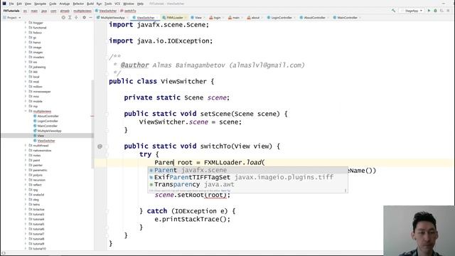 JavaFX Software: Switching Between FXML Views смотреть онлайн