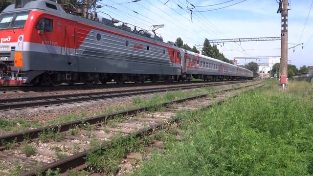 ЭП1М 777 с поездом №490 Москва — Адлер. смотреть онлайн