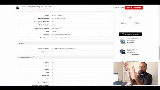 Notebook Gamer BARATO Junho 2022 - Lenovo Ideapad 3i Gaming Melhor custo Benefício. смотреть онлайн