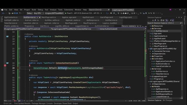 Login Logout with JWT Token Api Authentication Flow .Net MAUI by Abhay Prince смотреть онлайн