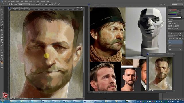 How to Draw a Portrait - Grafit studio tutorial смотреть онлайн