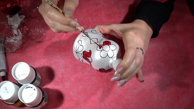 Мастер класс пермогорская роспись елочной игрушки как рисовать красками vitrail pebeo gesso смотреть онлайн