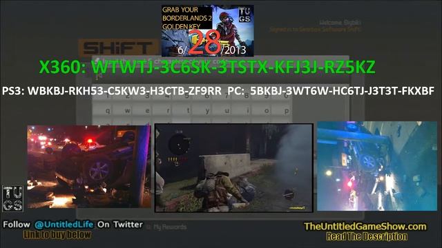 Tiny Tina's Assault on Dragon Keep weekend Golden Key Free Borderlands 2 SHIFT CODES Xbox 360, PS3, смотреть онлайн