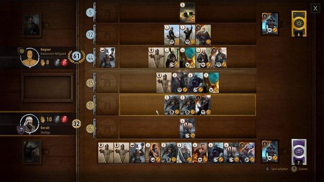 The Witcher 3: Gwent - High Score (Skellige) / 597 Points Match - 569 Points Round