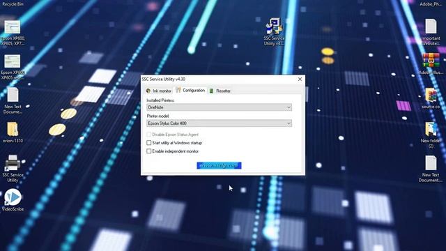 SSC Service utility For Epson Printer Resetter смотреть онлайн