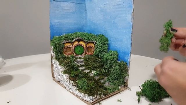 ?DIY BOOK NOOK DIORAMA?Tutorial Hobbit Hole? Book Nook Ideas/Diy Book Nook