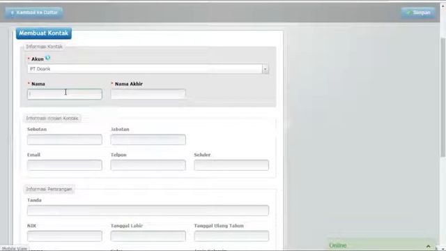 OfficeCentral Indonesia Tutorial (CRM): Cara Menambahkan Data Kontak смотреть онлайн