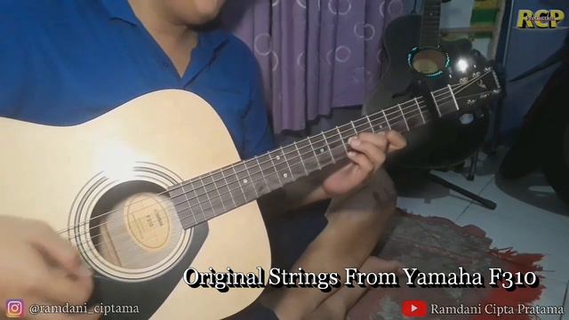 YAMAHA F310 Sound Test Review Comparison Strings D'addario смотреть онлайн