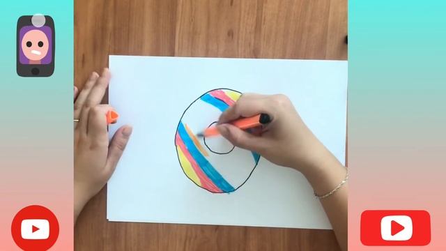 How to draw a donut | Рисуем пончик| Как БЫСТРО нарисовать милый пончик ? смотреть онлайн