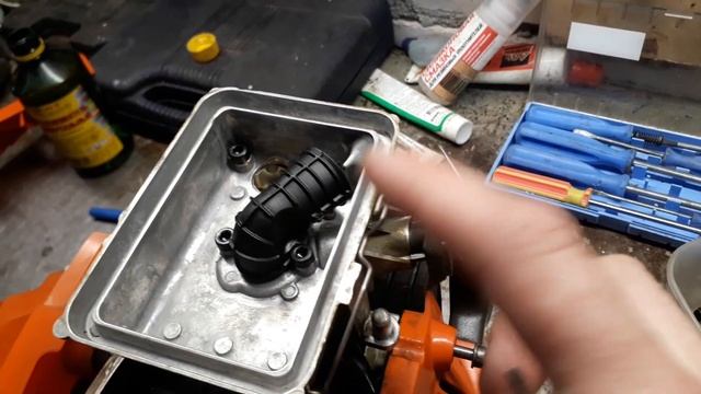 Husqvarna 545RXT Autotune ремонт карбюратора.