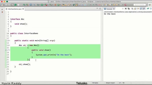 #7.5 Java Tutorial | Functional Interface | Lambda Expression смотреть онлайн