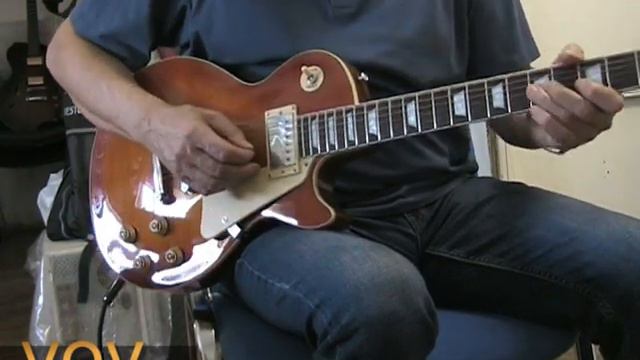 Блюз Gm на реплике Gibson LP VOV смотреть онлайн