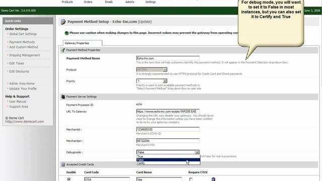 PHP cart: Pinnacle Cart: Setting up the Echo Inc Gateway in Pinnaclecart .mp4 смотреть онлайн