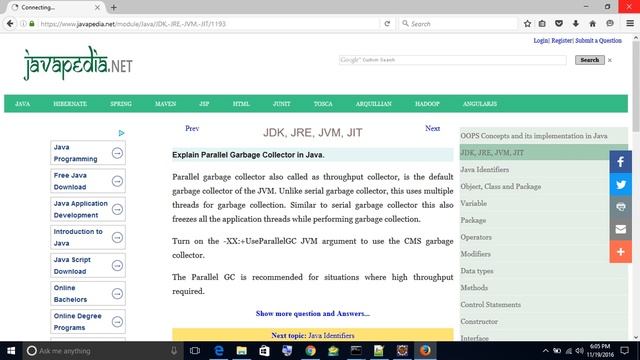 Explain Parallel Garbage Collector in Java.
| javapedia.net смотреть онлайн