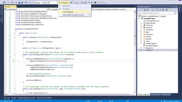 How to Create Sqlite Database in ASP.NET CORE смотреть онлайн