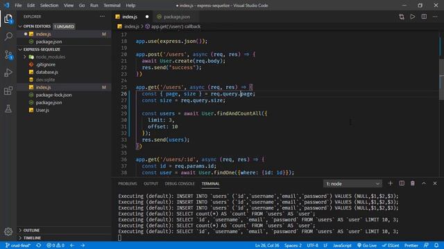 Express - Pagination With Sequelize