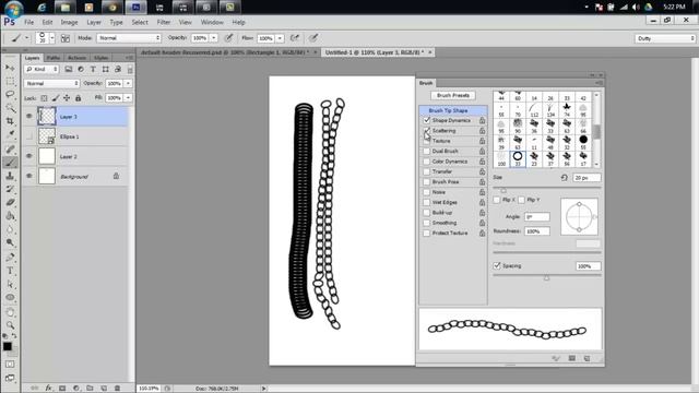Tutorial IMVU - Photoshop Chain Brushes Tutorial смотреть онлайн