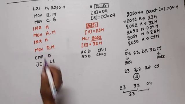 Unit 2 L12 | Assembly Language Program for Sorting Data in Ascending Order with 8085 Microprocessor смотреть онлайн