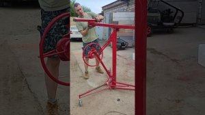 Сборка - разборка подъемника для гипсокартона.