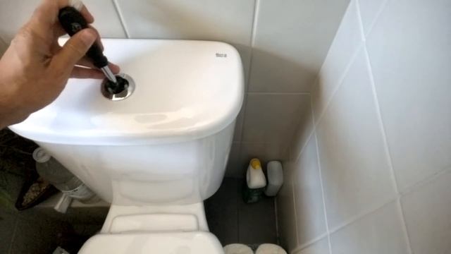 Démonter Réparer Réservoir Chasse D'eau WC  Bouton Poussoir Roca Zoom #Sedépanner